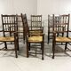 Lancashire spindleback dining arm chairs 1900's