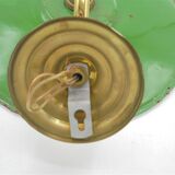 Enamelled wall lamp