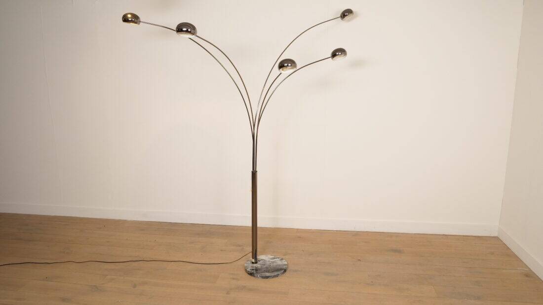 Vintage design floor lamp | Cottex Sweden | 5-armed