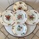 Set of 5 flat plates mismatched Digoin Sarreguemines and Saint-Amand 60s