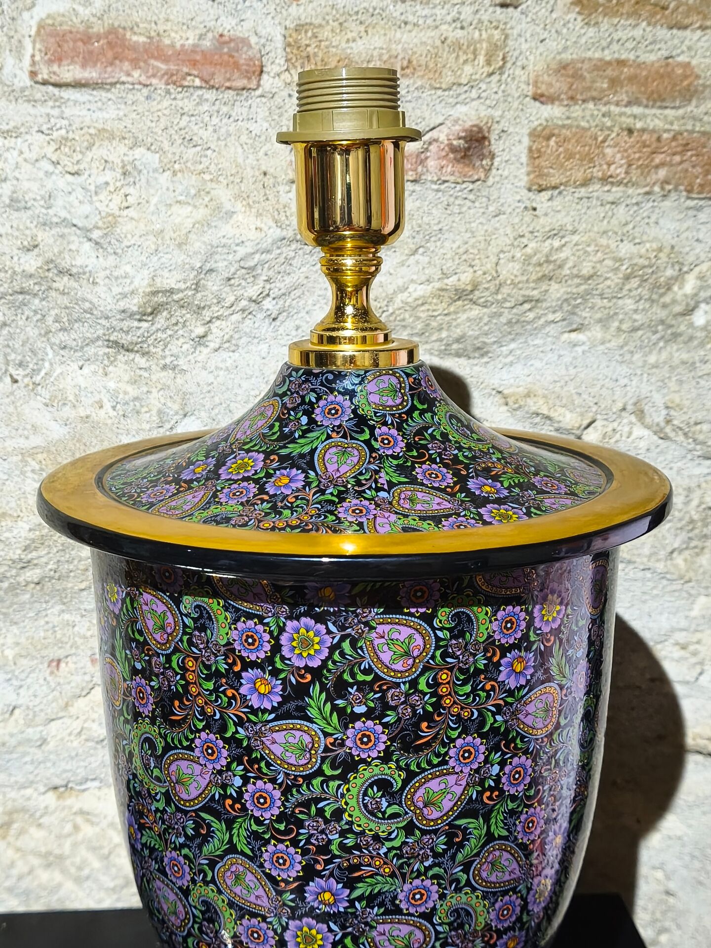 Lampe en porcelaine d'Italie