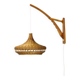 1960s Wall Wooden Lamp by Pokrok Zilina, Czechoslovakia