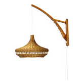 Lampe murale en bois des années 1960 par Pokrok Zilina, Tchécoslovaquie