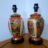 Pair of earthenware living room lamps