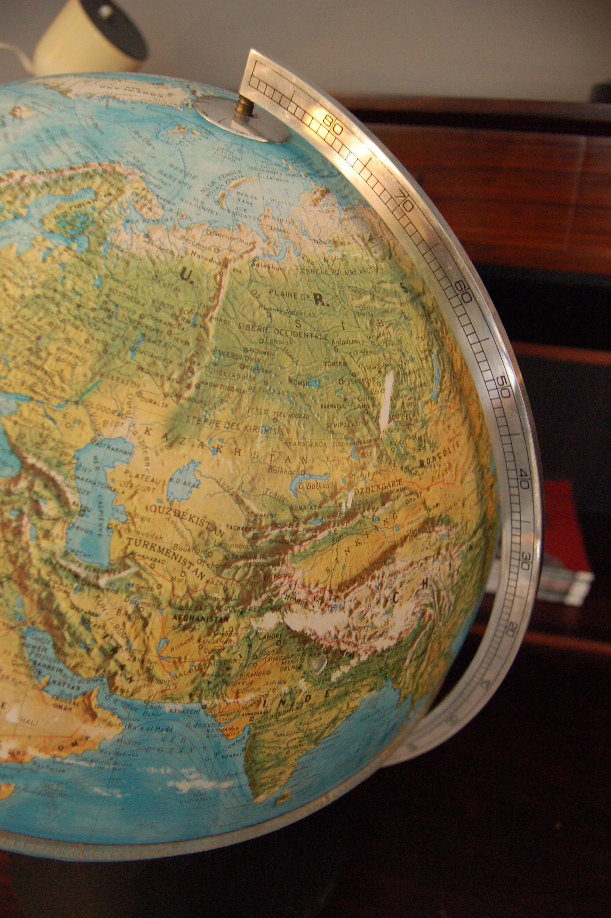 Bright earth globe 60s Nova Rico 50cm