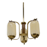 Art deco three-flamming chandelier, 1940s