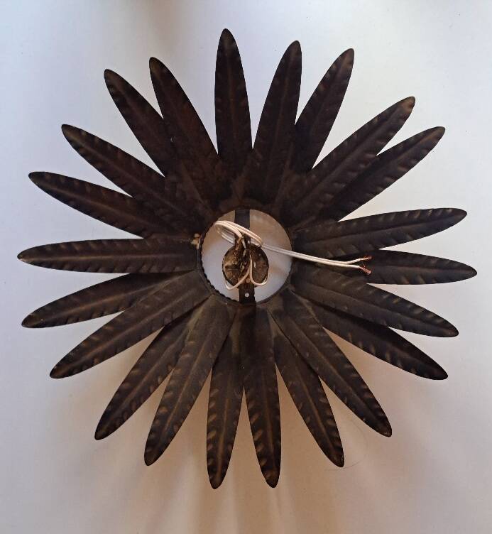 Wall lamp, metal sun ceiling light