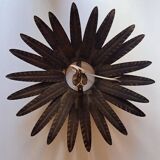 Wall lamp, metal sun ceiling light