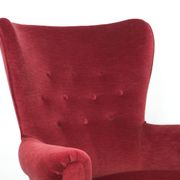 Artifort velvet red lounge chair by Theo Ruth, 1950's