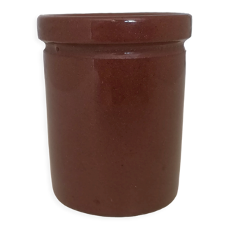 Brown ointment jar