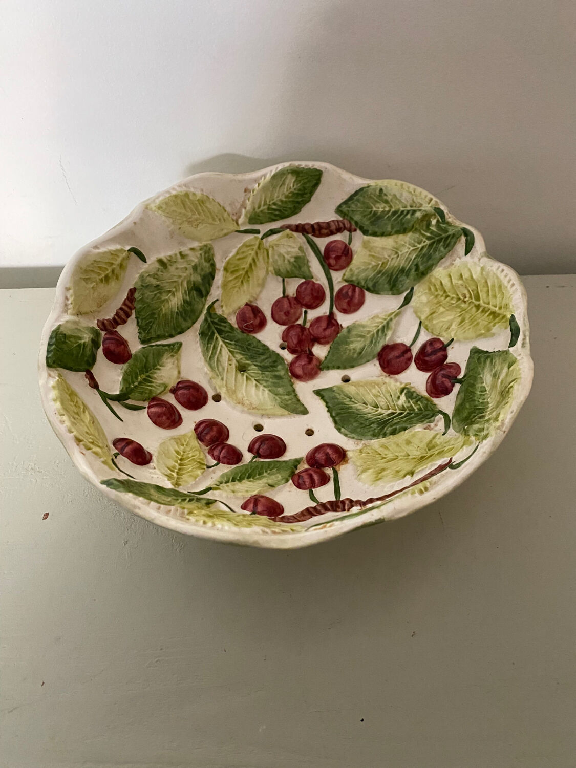 Cherry slurry salad bowl