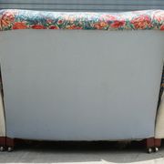 Vintage Howard & Son's London Bridgewater 5-seater fabric corner sofa.