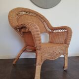 Wicker armchair