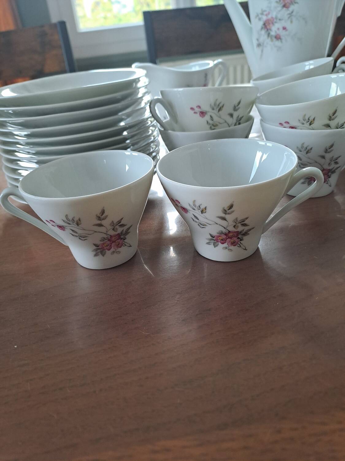 French porcelain coffee service