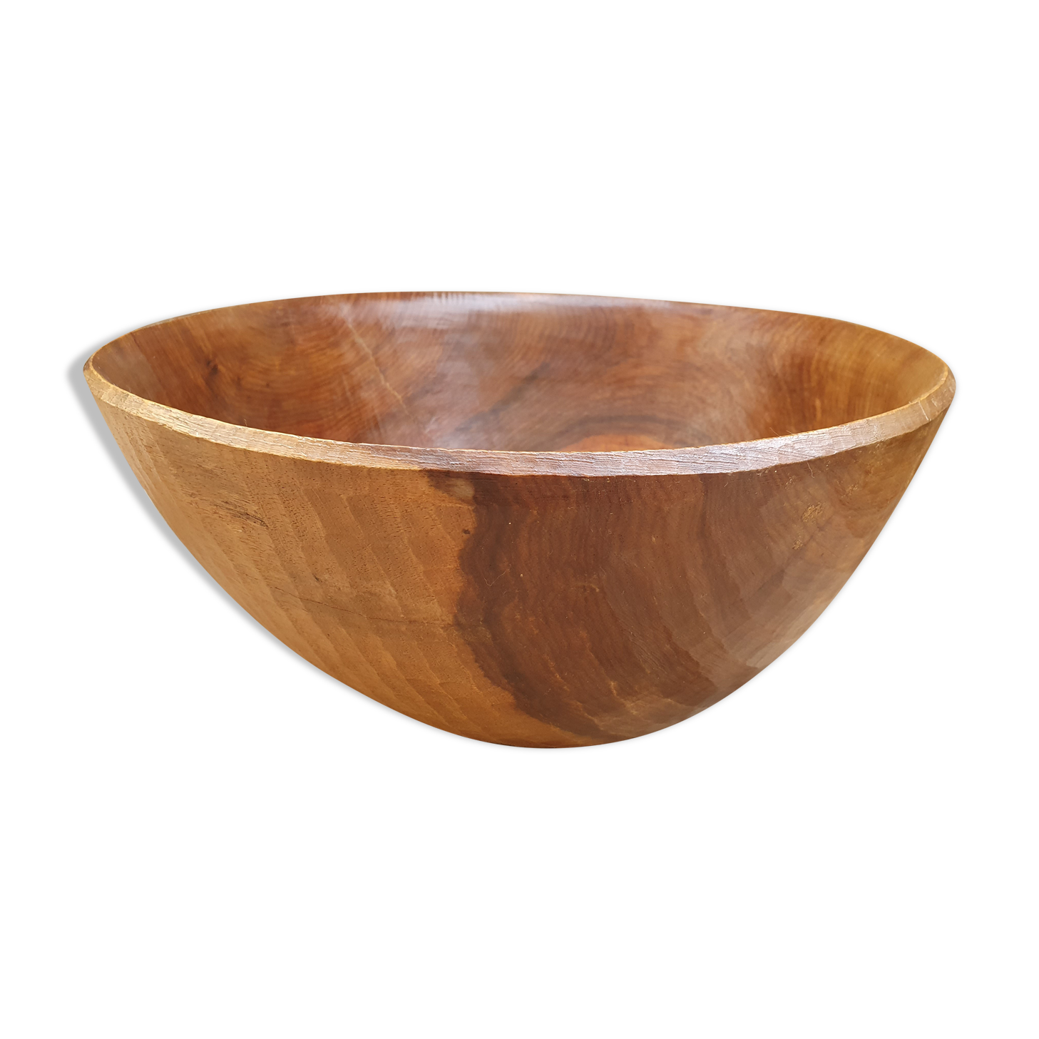 Carved wooden fruit cup