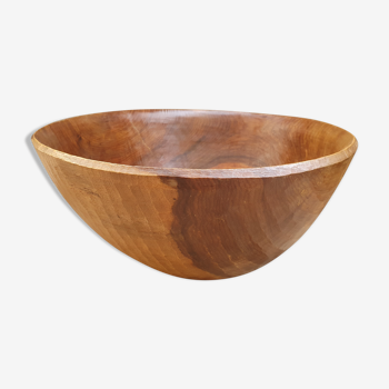 Carved wooden fruit cup