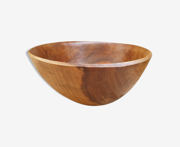 Coupe à fruits en bois sculpté