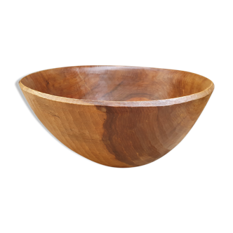 Carved wooden fruit cup