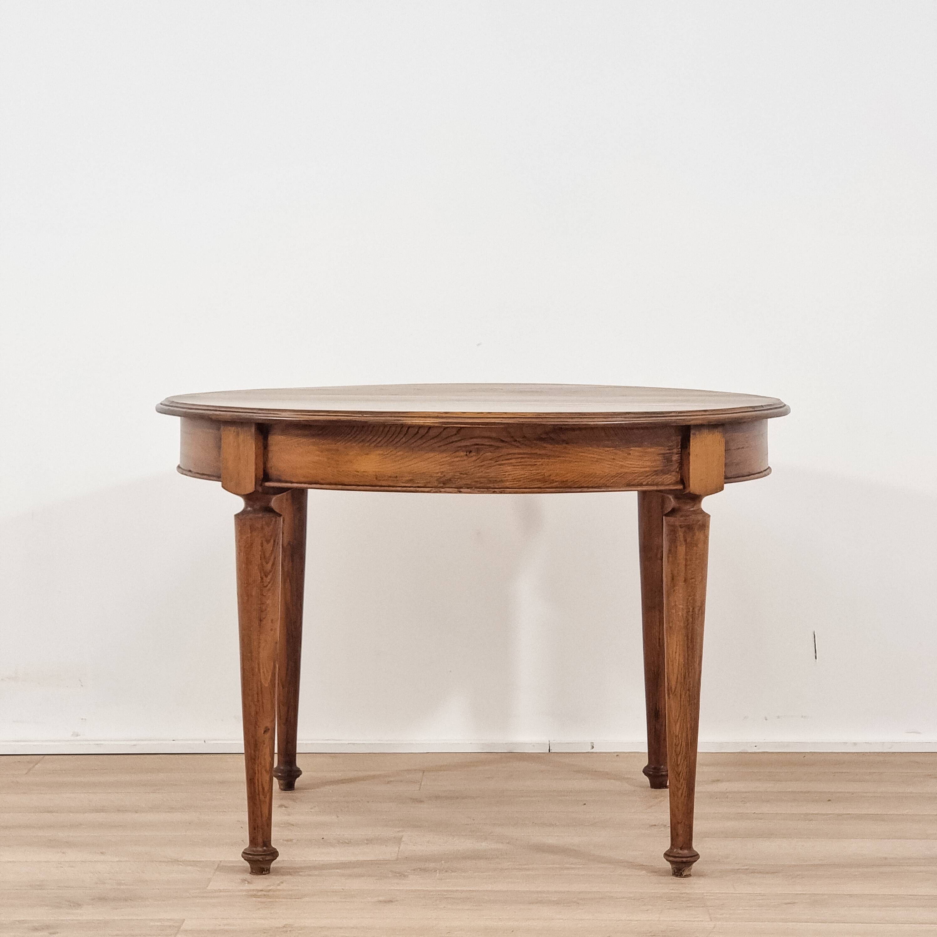 1940s solid wood dining table