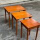 3 Louis XVI nesting coffee tables in solid wood