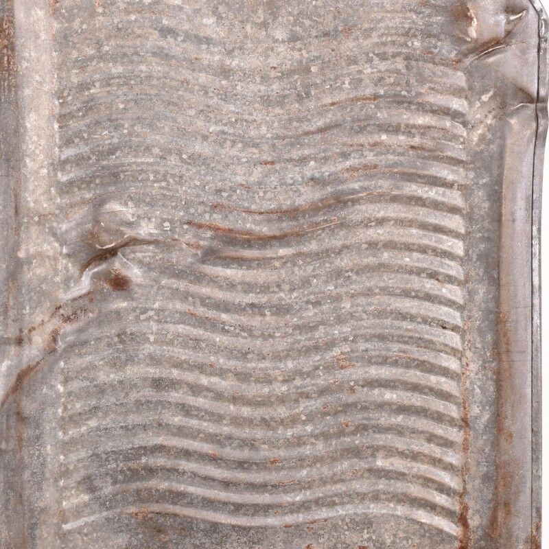 Vintage metallic wash board