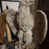 Imperial eagle in fiber cement XXth