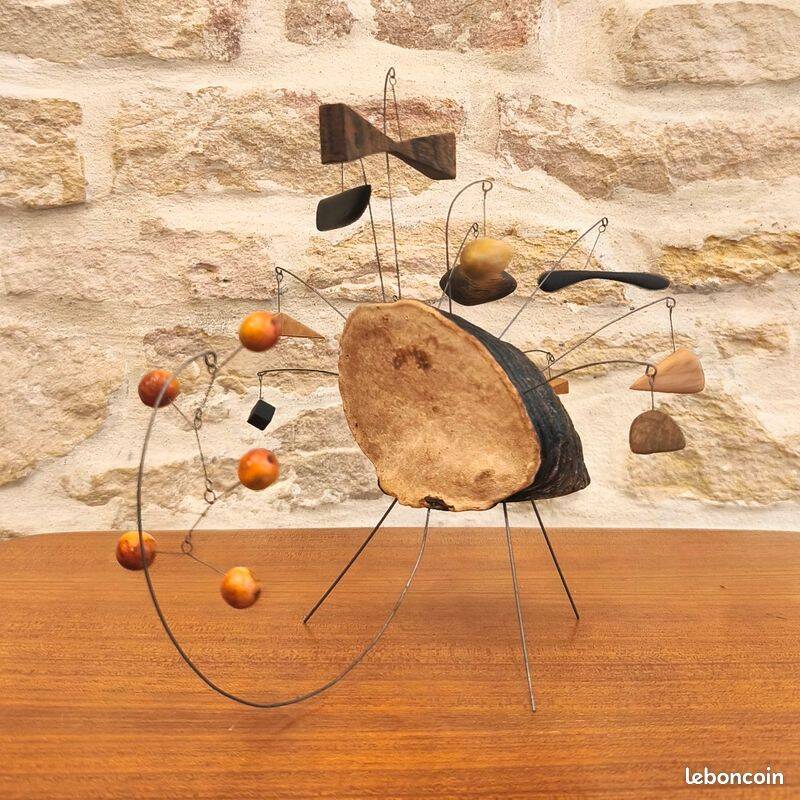 Vintage natural mobile sculpture