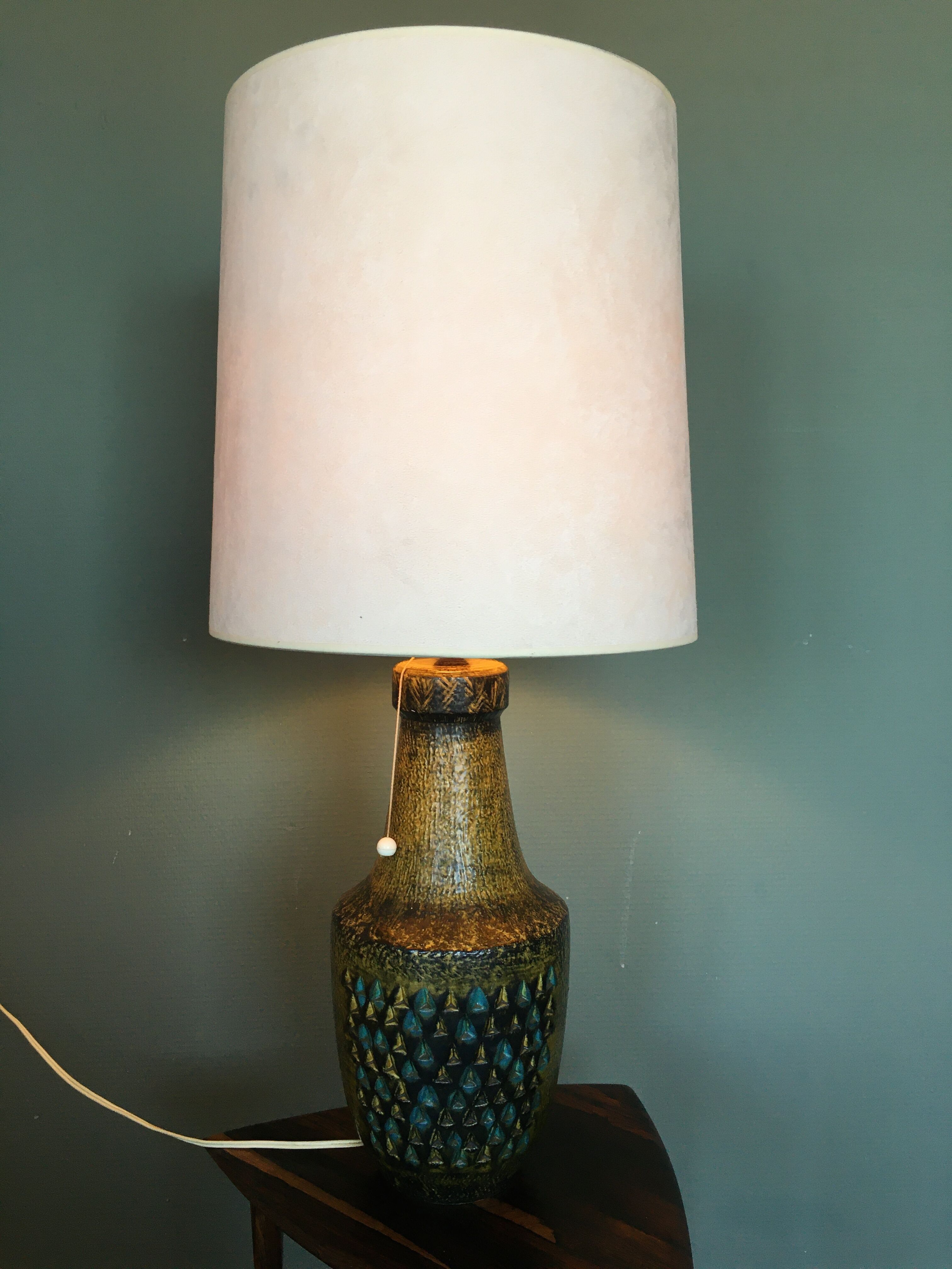 Mid-century scandinavian ceramic table lamp, 1950s