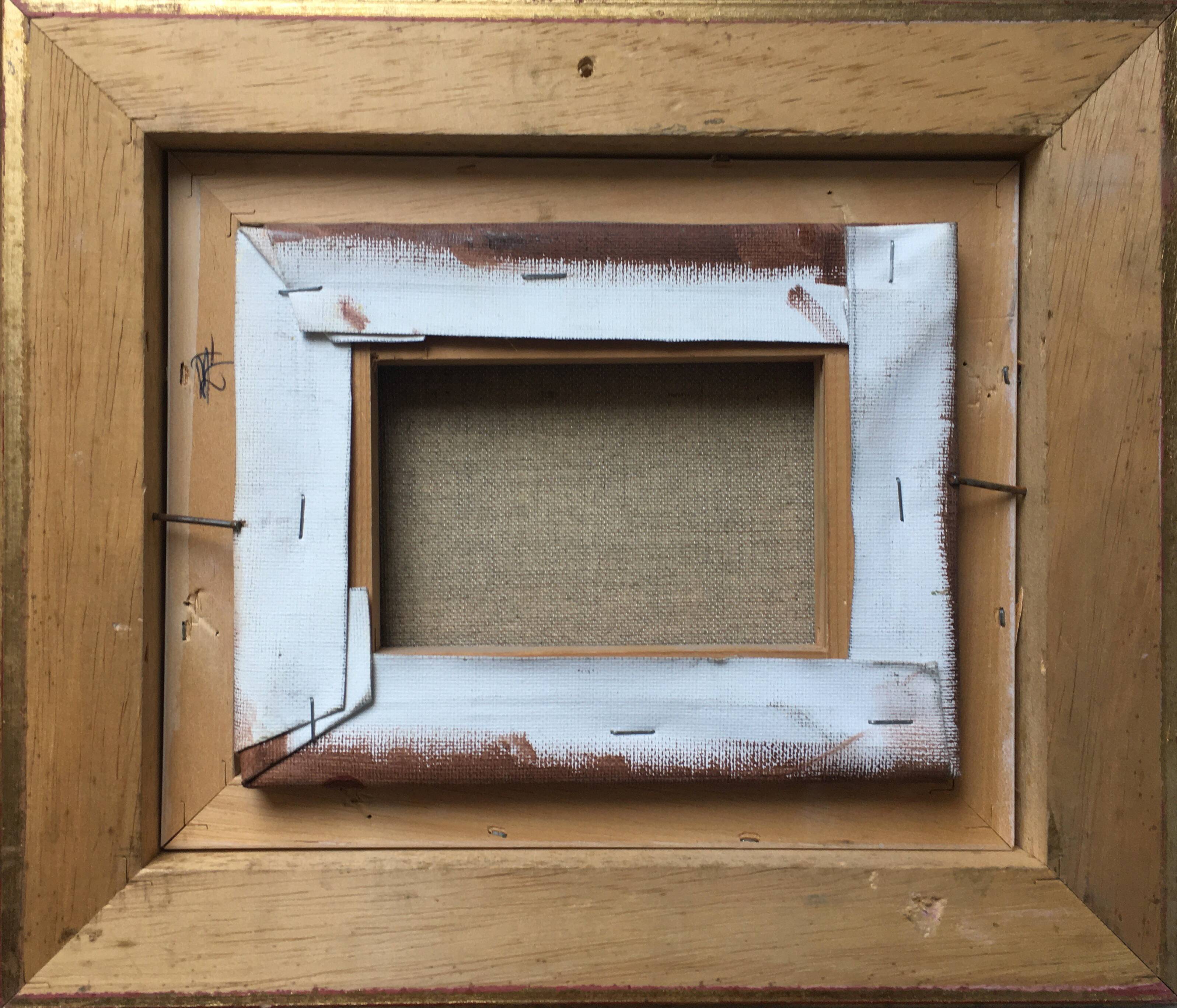 Impressionist Post-Impressionist Table "Southern Village" by Lylliane Coiffard - Frame