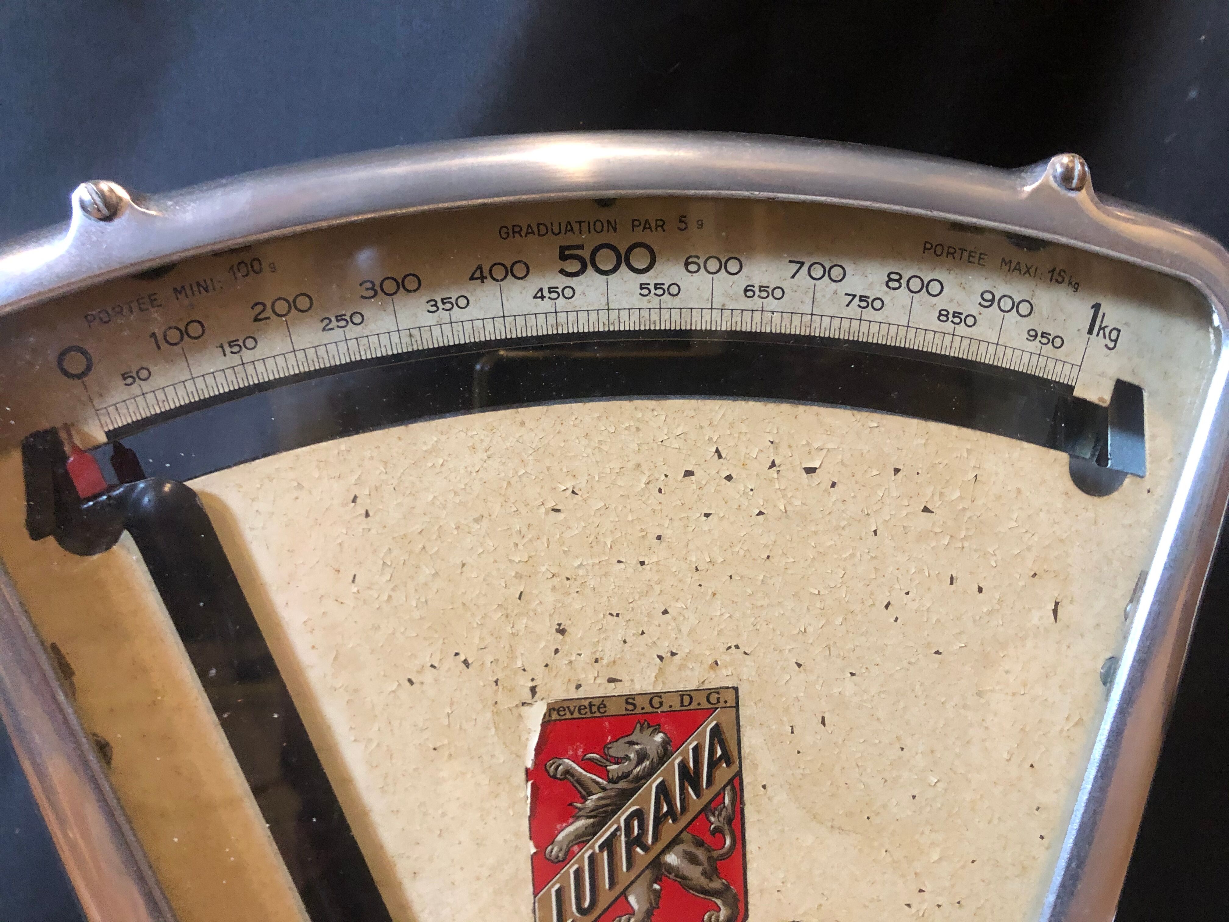 Lutrana stainless steel butcher's scale