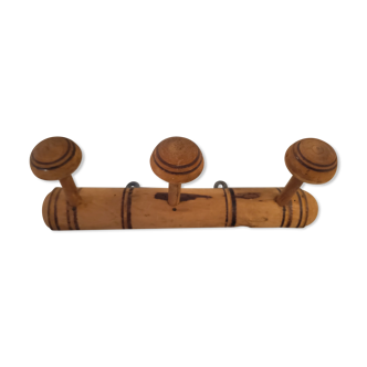 Wooden coat rack