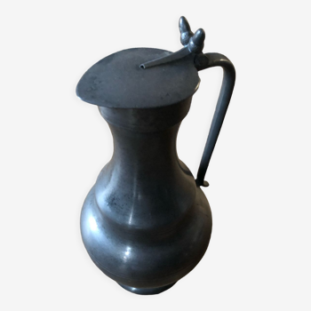 Pewter pitcher Fleur de Lys