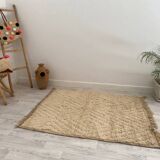 Handmade wool Berber rug 122 x 159 CM