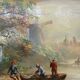 Tableau Huile sur panneau paysage