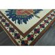 1970s Vintage Turkish Oushak Handmade Wool Cotton Beige Area Rug 160x265