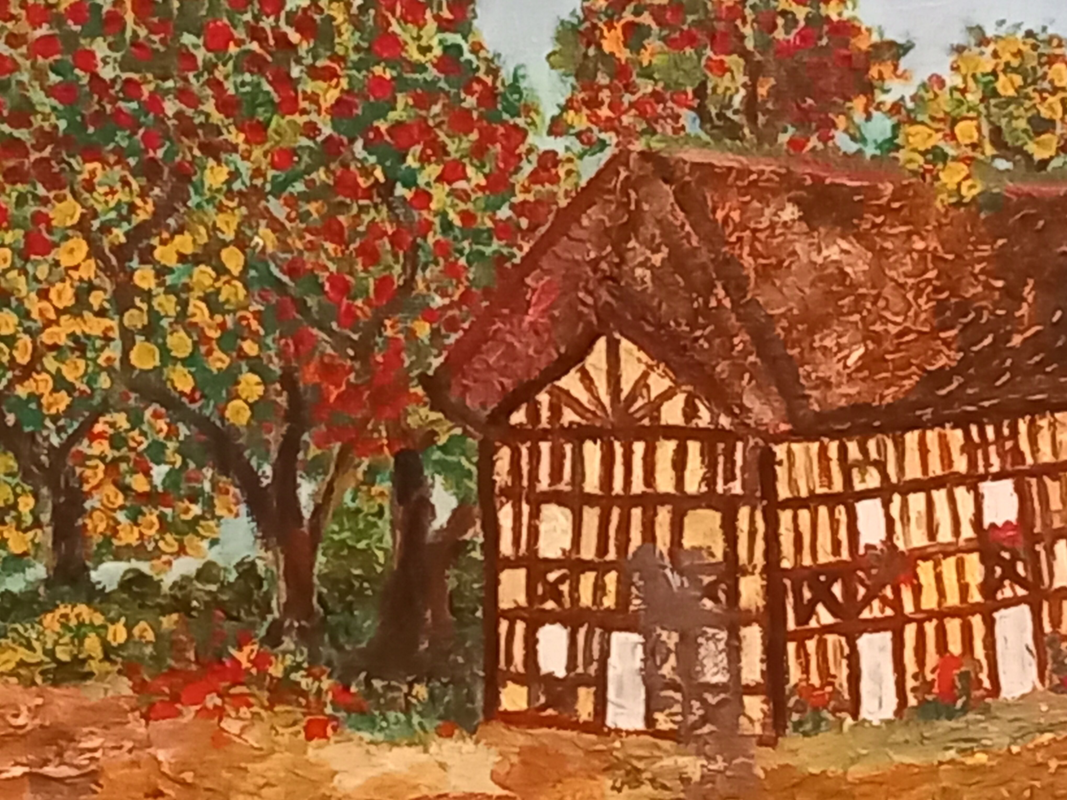 Oil on canvas-illustration