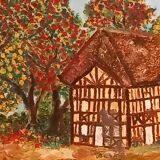 Oil on canvas-illustration