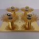 Space Age JBS Brass Sconce by Joseph Brumberg, 1960s