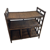 Shelf / console in stained rattan
