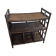 Étagère, console en rotin teinté