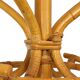 Rare Large Standing Coat Rack Rattan Brass Boho Style 185cm