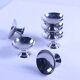Set of 6 vintage stainless steel ice cream bowls