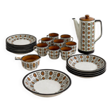 Boch service La Louvière walnut model