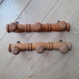Pair of antique 3 hooks