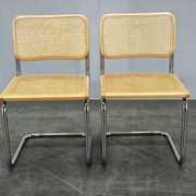 Pair of Italian Cesca Cantilever Chairs after Marcel Breuer, 1970s