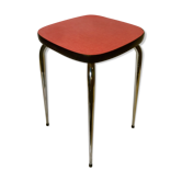 Vintage stool in red formica chrome feet