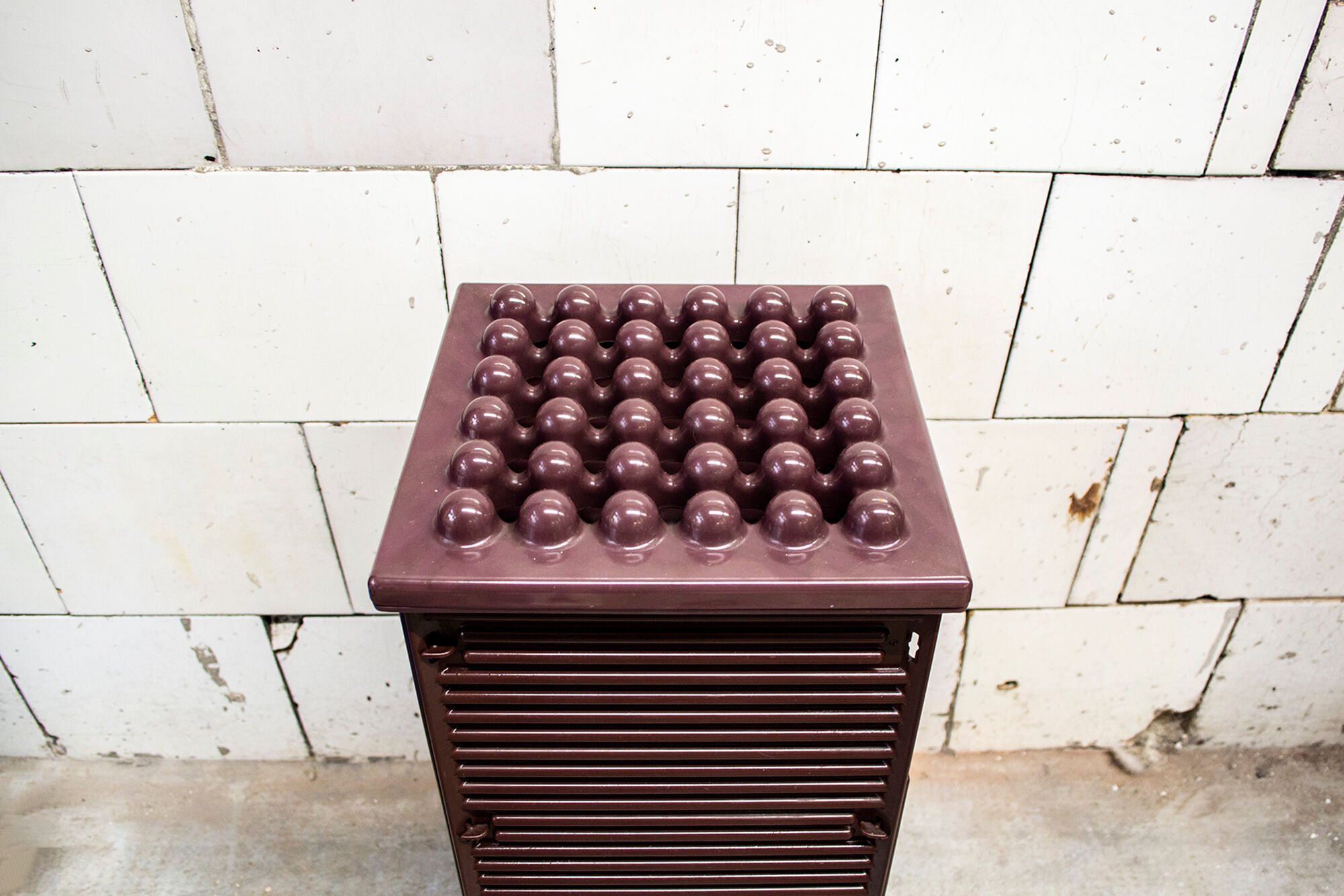 Wastepaper with plastic ashtray by Ettore Sottsass for Olivetti Synthesis, Italy, 1973