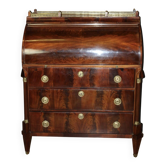 19th Century Mahogany Cylinder Secretary Desk