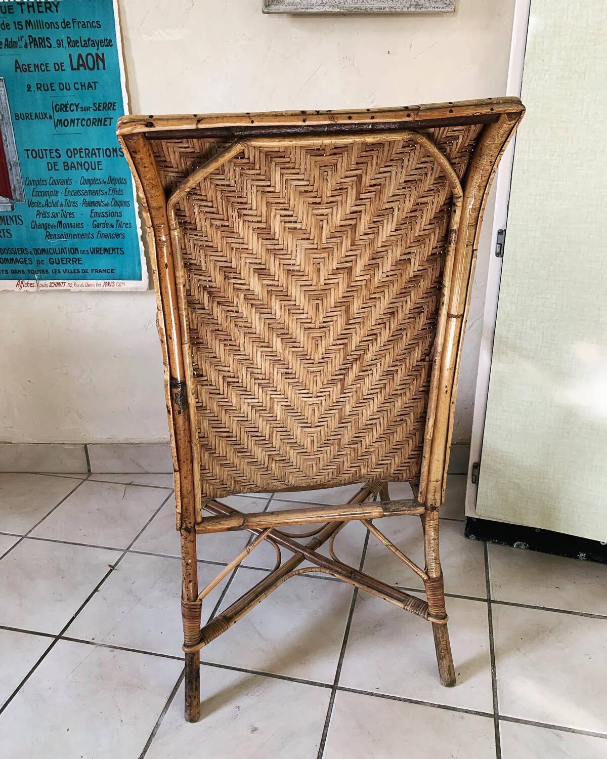 Rattan armchair