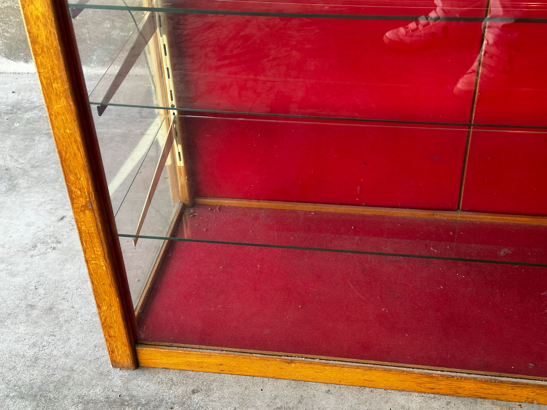 Antique shop display cabinet, 1930s